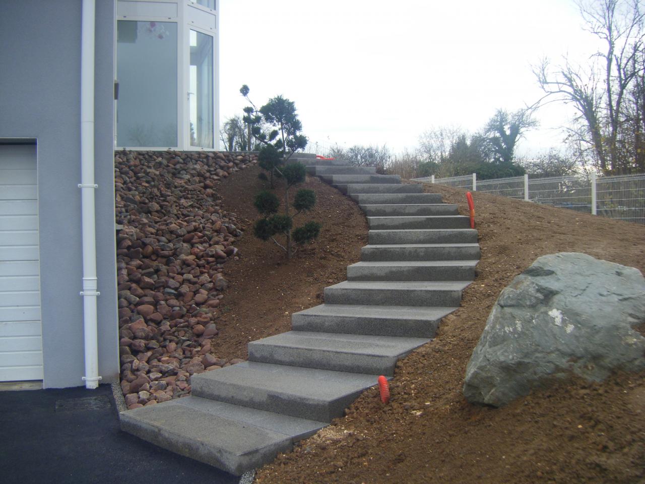 Création d'escalier en béton dans la Haute-Marne